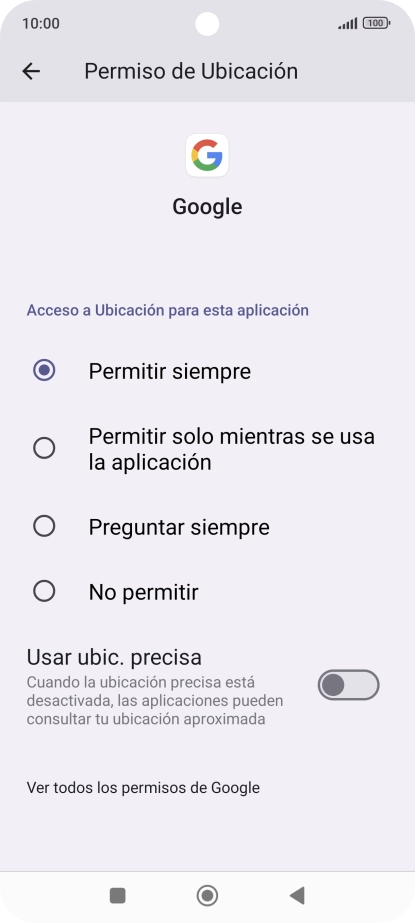 Pulsa el ajuste deseado.