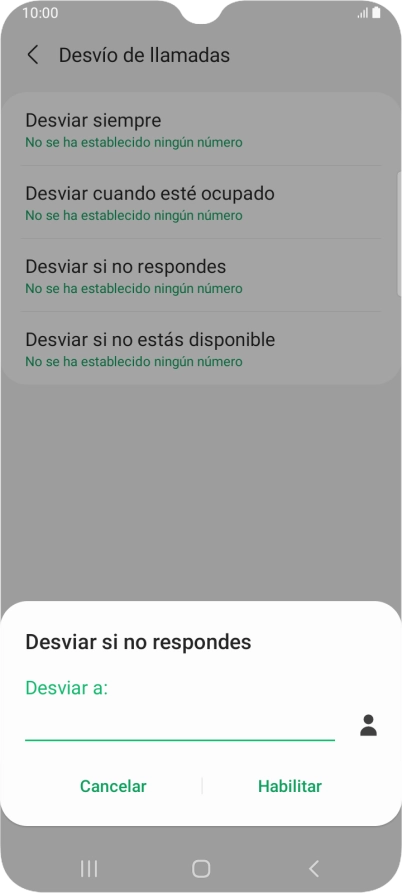 Introduce +34600132000 y pulsa Habilitar.