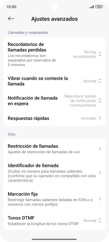 Pulsa Marcación fija.