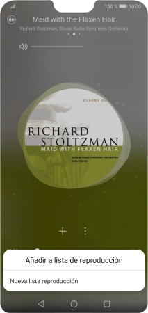 Pulsa Nueva lista reproducción.