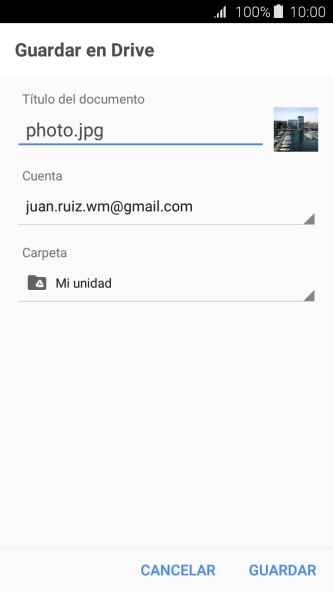 Pulsa la lista desplegable bajo 