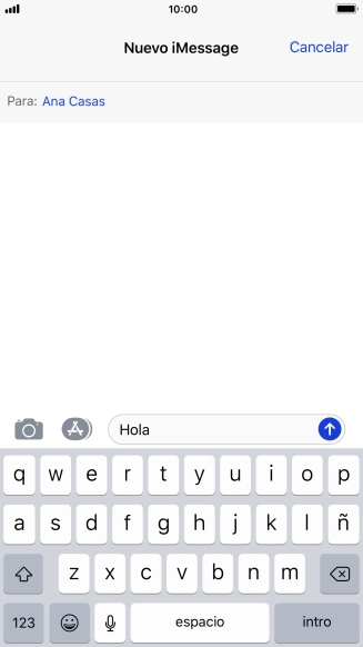Pulsa el icono de enviar.