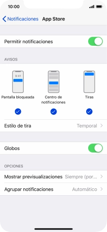 Pulsa el indicador junto a 