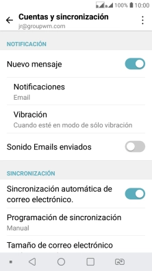Pulsa el indicador junto a 