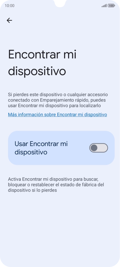 Pulsa el indicador junto a 