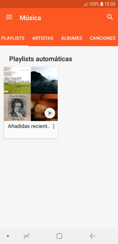 Pulsa la categoría deseada.