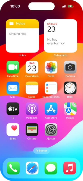 Cuando el icono de carga de batería aparece en la pantalla, el teléfono se está cargando.