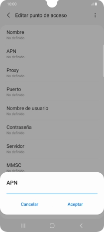 Introduce airtelwap.es y pulsa Aceptar.