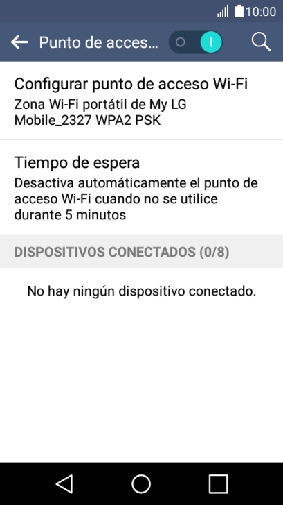 Pulsa la tecla de inicio para terminar y regresar a la pantalla de inicio.