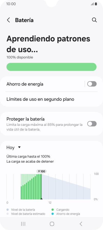 Pulsa Ahorro de energía.