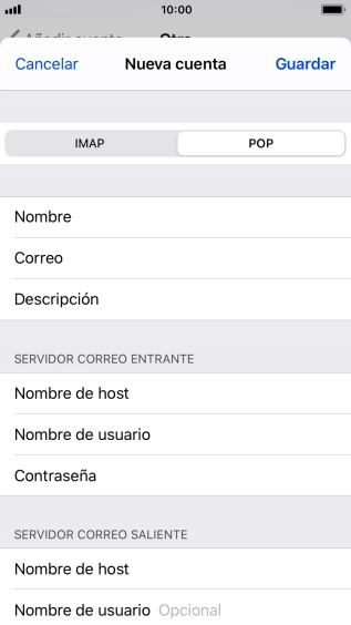 Pulsa Guardar. Ahora se ha configurado tu cuenta de correo electrónico. Si deseas seleccionar más ajustes del servidor de correo de entrada o de salida, continúa con los pasos siguientes.