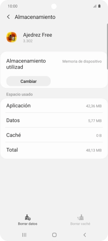 Pulsa la tecla de inicio para terminar y regresar a la pantalla de inicio.