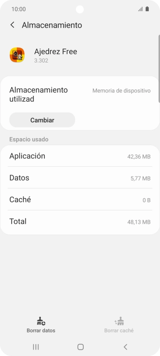 Pulsa la tecla de inicio para terminar y regresar a la pantalla de inicio.