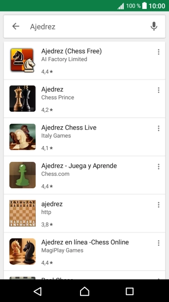 Pulsa la app deseada.
