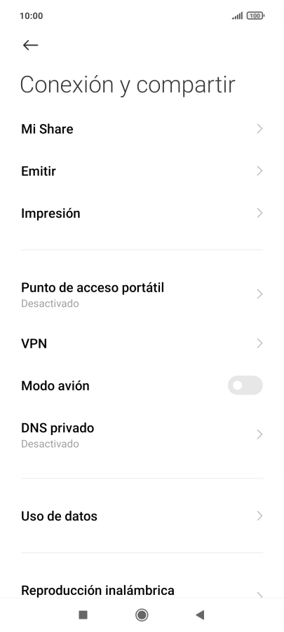 Pulsa Uso de datos.