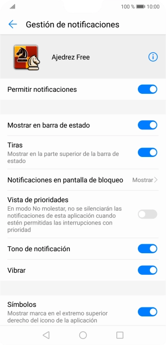 Pulsa el indicador junto a 