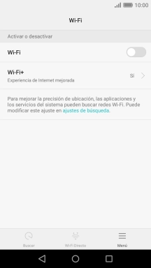 Pulsa Wi-Fi+.