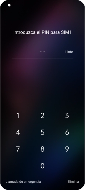 Si lo solicita el teléfono, introduce el código PIN y pulsa Listo.