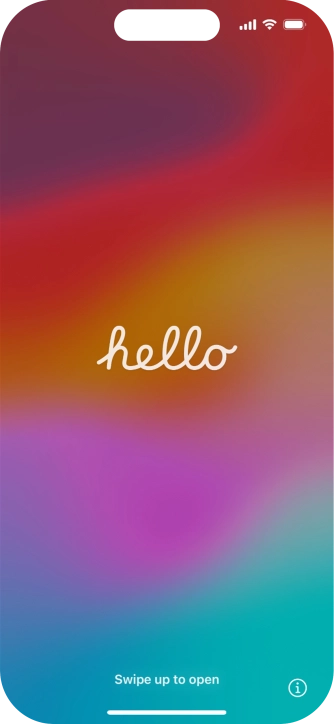 Desliza el dedo hacia arriba desde la parte inferior de la pantalla.
