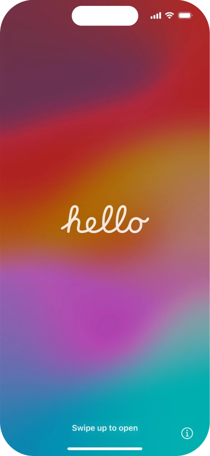Desliza el dedo hacia arriba desde la parte inferior de la pantalla.