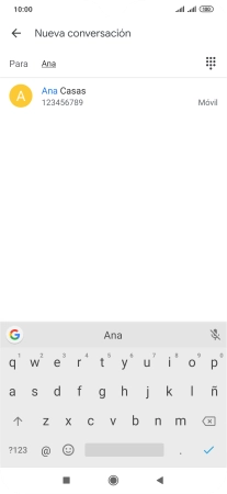 Pulsa el contacto deseado.