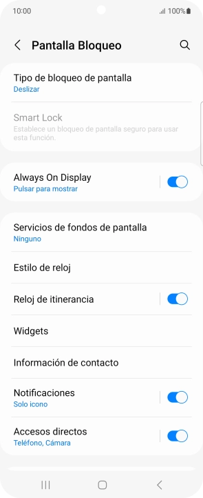 Pulsa Tipo de bloqueo de pantalla.