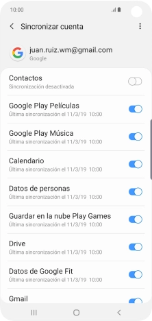 Pulsa el indicador junto a 