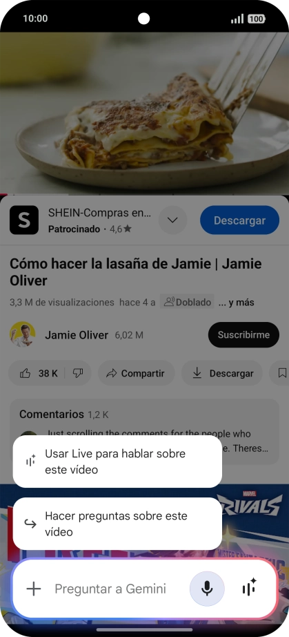 Pulsa Hacer preguntas sobre este vídeo.