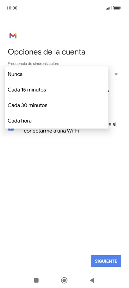 Pulsa el ajuste deseado.