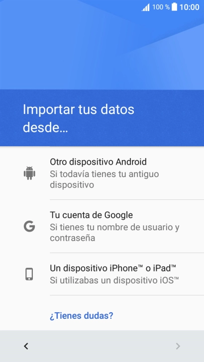 Pulsa el ajuste deseado.