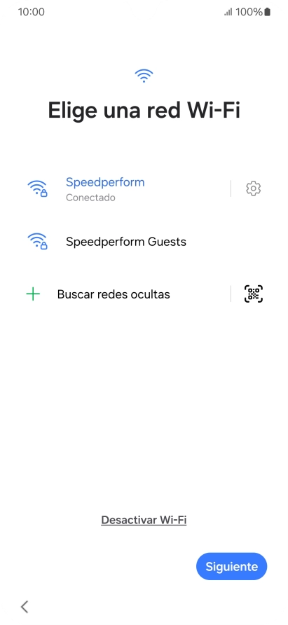 Pulsa Siguiente.