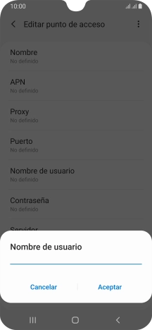 Introduce wap@wap y pulsa Aceptar.