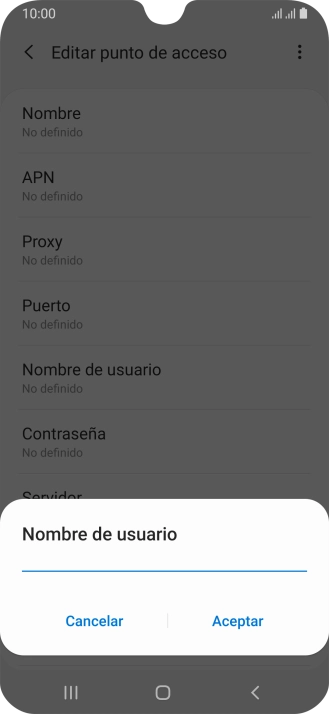 Introduce wap@wap y pulsa Aceptar.