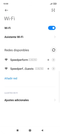 Pulsa la red wifi deseada.