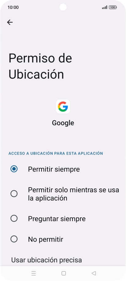 Pulsa el ajuste deseado.