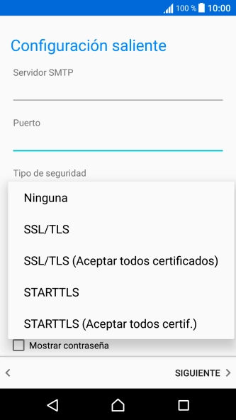 Pulsa Ninguna para desactivar la función.