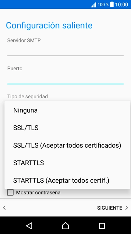 Pulsa Ninguna para desactivar la función.