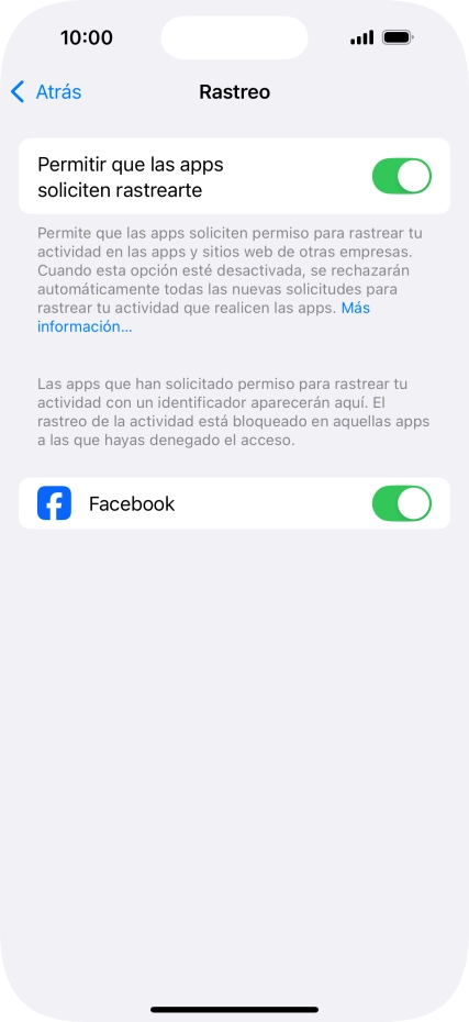 Pulsa el indicador junto a 