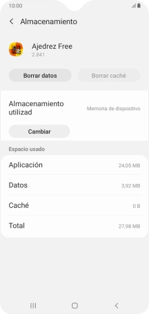 Pulsa la tecla de inicio para terminar y regresar a la pantalla de inicio.