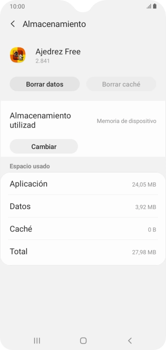 Pulsa la tecla de inicio para terminar y regresar a la pantalla de inicio.