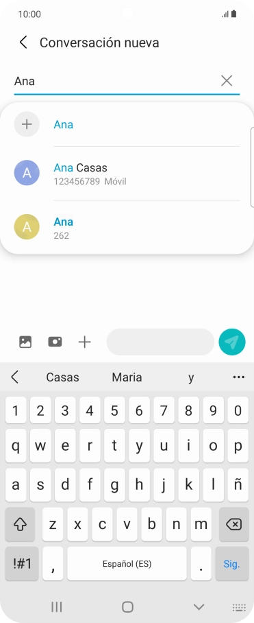 Pulsa el contacto deseado.