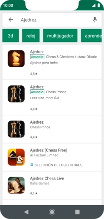 Pulsa la app deseada.