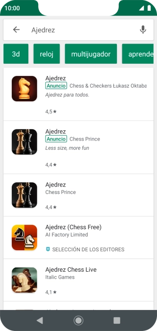 Pulsa la app deseada.