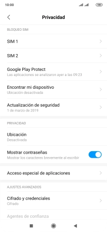 Pulsa Ubicación.