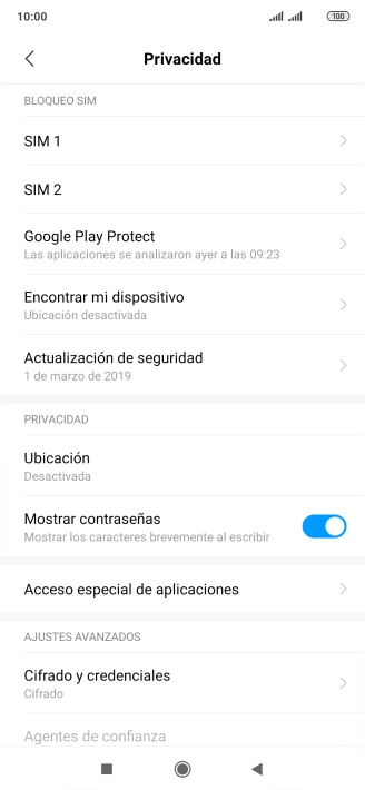 Pulsa Ubicación.
