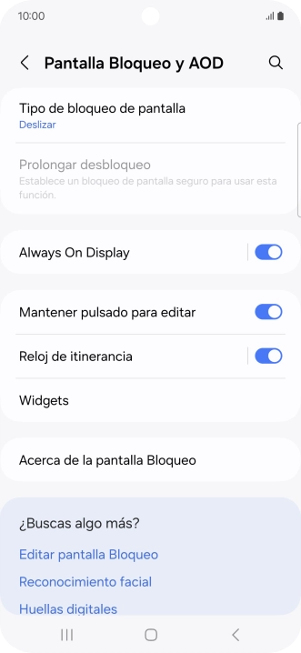 Pulsa Tipo de bloqueo de pantalla.