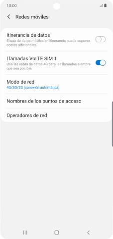 Pulsa Operadores de red.