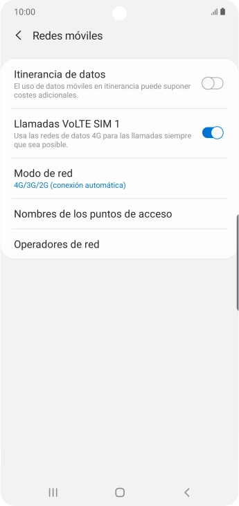Pulsa Operadores de red.
