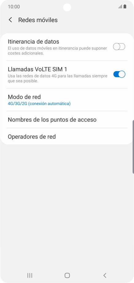 Pulsa Operadores de red.