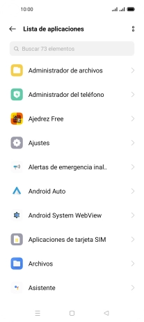 Pulsa la app deseada.
